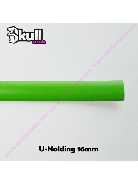 U-Molding 16mm Verde Moldura U para cantos de maquinas recreativas y bartop arcade HDMI