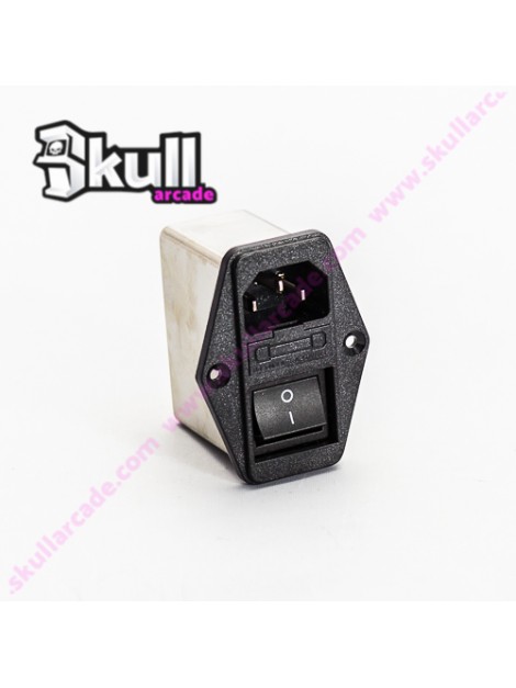 Base entrada de corriente con Filtro 8cm * 10cm ideal para bartop y receativas arcade pequeñas